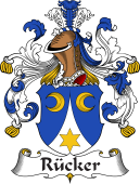 German Wappen Coat of Arms for Rücker