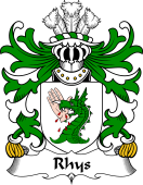 Welsh Coat of Arms for Rhys (GOCH OF YSTRAD YW)