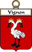 French Coat of Arms Badge for Vignon