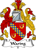 English Coat of Arms for Waring