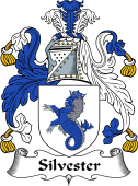 English Coat of Arms for the family Silvester