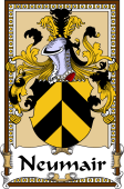German Coat of Arms Wappen Bookplate  for Neumair
