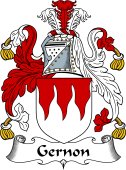 English Coat of Arms for the family Gernon