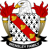 Coat of arms used by the Wensley family in the United States of America