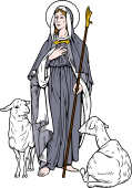 Catholic Saints Clipart image: St Genevieve