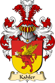 v.23 Coat of Family Arms from Germany for Kahler