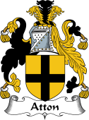 English Coat of Arms for the family Atton
