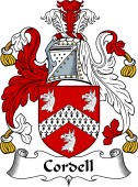 English Coat of Arms for the family Cordell