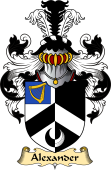 English Coat of Arms (v.23) for the family Alexander