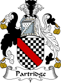English Coat of Arms for the family Partridge