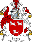 English Coat of Arms for the family Fry or Frye