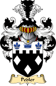 English Coat of Arms (v.23) for the family Pedler