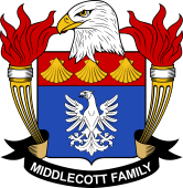 Coat of arms used by the Middlecott family in the United States of America