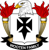 Coat of arms used by the Wooten family in the United States of America