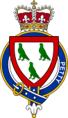 Families of Britain Coat of Arms Badge for: Petty or Peddie (Scotland)