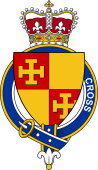 Families of Britain Coat of Arms Badge for: Cross (England)