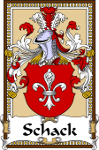 German Coat of Arms Wappen Bookplate  for Schack