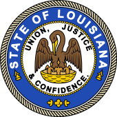 US State Seal for Louisiana 1902