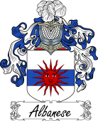 Araldica Italiana Coat of arms used by the Italian family Albanese