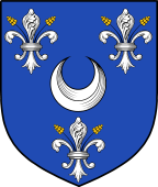 English Family Shield for Flory or Fleury