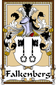 German Coat of Arms Wappen Bookplate  for Falkenberg