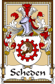 German Coat of Arms Wappen Bookplate  for Scheden