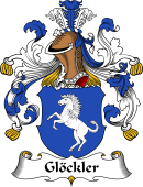 German Wappen Coat of Arms for Glöckler