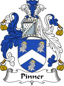 English Coat of Arms for Pindar or Pinner