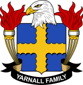 Coat of arms used by the Yarnall family in the United States of America