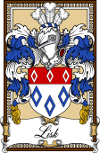 Scottish Coat of Arms Bookplate for Lisk