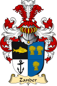 v.23 Coat of Family Arms from Germany for Zander