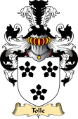 English Coat of Arms (v.23) for the family Toll or Tolle