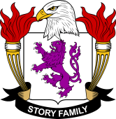 Coat of arms used by the Story family in the United States of America