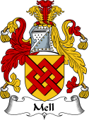 English Coat of Arms for the family Mell