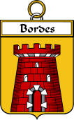 French Coat of Arms Badge for Bordes