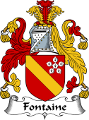 English Coat of Arms for the family Fontaine