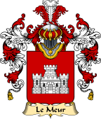 French Family Coat of Arms (v.25) Le Meur (or Meur)