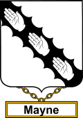 English Coat of Arms Shield Badge for Mayne