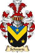 v.23 Coat of Family Arms from Germany for Schwartz
