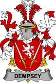 Irish Coat of Arms for Dempsey or O'Dempsey
