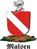 German shield on a mount for Malsen