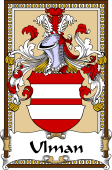 German Coat of Arms Wappen Bookplate  for Ulman