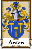 German Coat of Arms Wappen Bookplate  for Anton