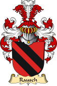 v.23 Coat of Family Arms from Germany for Rausch
