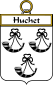 French Coat of Arms Badge for Huchet