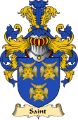 English Coat of Arms (v.23) for the family Saint