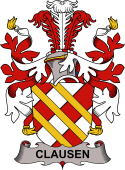 Coat of arms used by the Danish family Clausen