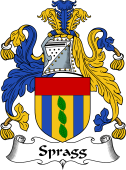 English Coat of Arms for the family Spragg