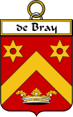 French Coat of Arms Badge for de Bray (Bray de)