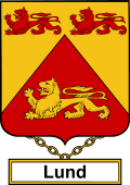 English Coat of Arms Shield Badge for Lund